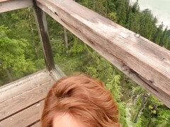 Blow job with a view