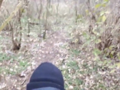 71 years old grandpa fucked in the forest #3 3