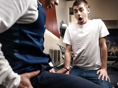 Airport anal with a slutty twink bottoming hard