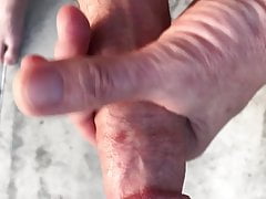 Jacking off my cock and cumshot