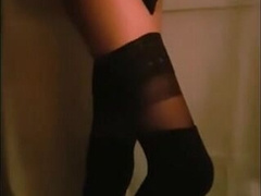 Slutty Sissy Tease & Spank in Stockings