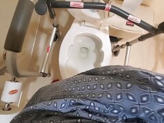 Almost caught jerking in hospital bathroom