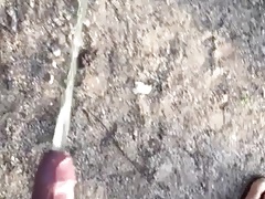 Pissing at the beach