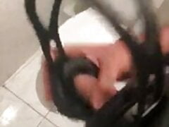 A quick headset fuck and cum