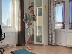 lad went in for sports and got porked jizm on his arse