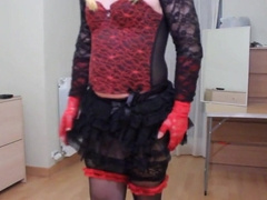 Smoking in Promiscuous Clothes: Amateur Crossdresser Blows You Away