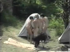 Teen Boys Camping