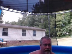 Naked Pool Dad 7