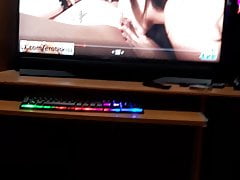 I masturbate while watching lesbian porn