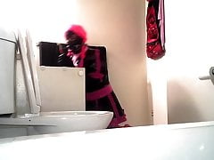 Sissy Maid Cleans Toilet