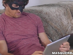 Well hung jock Jake loves to play with his throbbing sausage