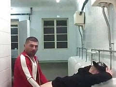 Quick fuck at pissoir