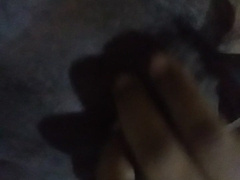 SL furry young dude with taut foreskin attempting to wank while have fun with foreskin