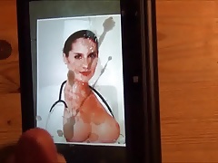 Cumshot on German Playboy Slut - Jasmin Piotrowski