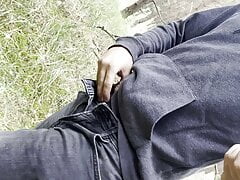 Publicboy18 young boy in pants flashes, strips and masturbates