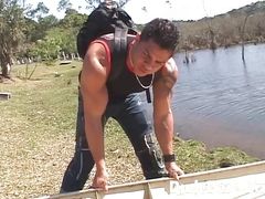 Twink fucked on a boat ride and even harder when they get to the other side