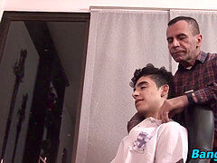 youngster receives cum in mouth from daddy after no condom fucky-fucky