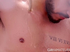 Latino Valentino Sistor release his juice after an outdoor wet dick stroking