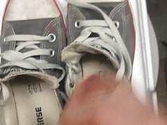 cum on my friend's smelly Converse