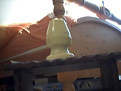 Huge plug from behind
