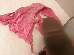 Jerking off to teen pink panties