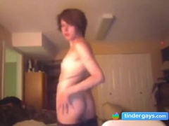 Crossdressing Twunk on Web cam