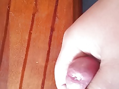 Big cum shot after a quick fap