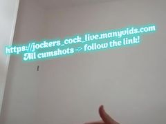 18 year old Russian knows how to masturbate his big penis well  #17