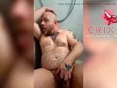 Chubby gay, urinating, piss fucking