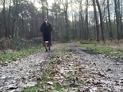 In a boniche outfit to go for a walk in the forest part 2