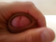 big cock is getting hard - masturbation - Pre Cum