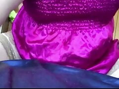 Satin nightgown sex