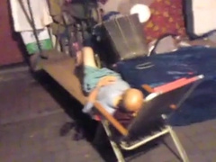 Str8 spy and touching a homeless 2