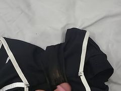 Cum inside her dirty nike running shorts and Vs pink panties :)