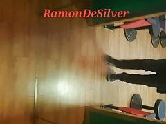 Master Ramon urgently needs to pee in the bar
