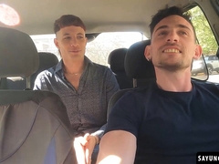 Ayun XXX gives his hot driver Matt Vi a deep and hard cock ride