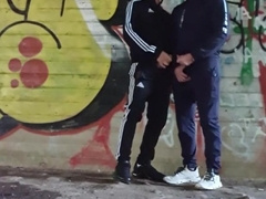 two wild homosexual guys wanna plumb outdoors