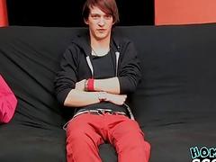 Cute emo twink masturbates solo on cam