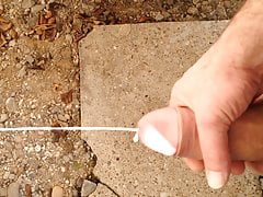 Cumshot Handjob Outdoor
