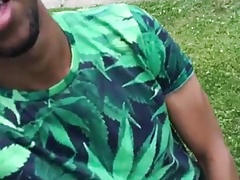Black guy showing off