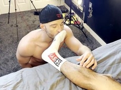 Big cock cumshot, suck two cocks, gay moaning