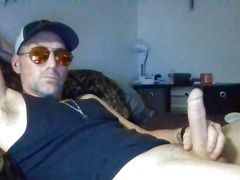 big white cock in sunglasses solo
