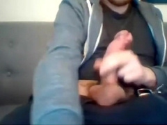 Macho Boy Wanks His Humungous Wood and Testicles on Web cam