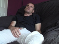 Milking and edging my man rod to a meaty ejaculation