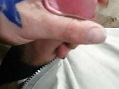 Jerking in chino pants