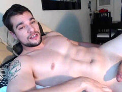 super-naughty bear blows a load on Cam