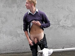 Blonde beauty enjoys frottage after quick anal