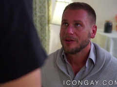 Teacher Hans Berlin fucks nipple pierced student Troy Accola