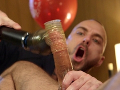 Appealing male bondage between gay hunks with extra large dicks