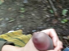 River side BBC handjob (with cumshot)